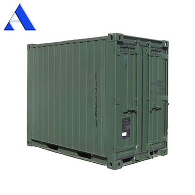 8ft x 5ft Mini Container de armazenamento de embarque com porta traseira dupla extremo aço seco / material de corte conveniente e versátil