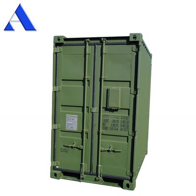 8ft x 5ft Mini Container de armazenamento de embarque com porta traseira dupla extremo aço seco / material de corte conveniente e versátil