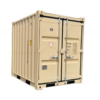 6.5ft Tricon portable Storage Mini Box 6ft x 8ft Corten Steel Container para armazenamento ou transporte