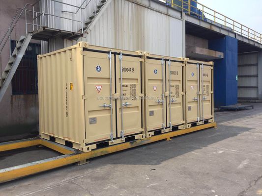 6.5ft Tricon portable Storage Mini Box 6ft x 8ft Corten Steel Container para armazenamento ou transporte