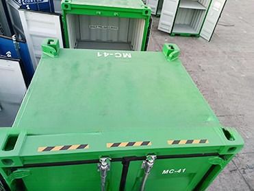 6ft DNV 2.7-1 Unidades de transporte de carga padrão CCU Caixa de perfuração fechada 6 pés Mini Container Offshore Sling Set Opcional