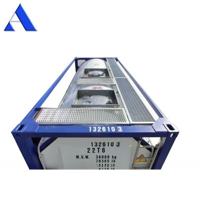 IMDG T4 Material de aço padrão 20ft ISO Tanque de combustível Container 26000L Capacidade para transporte seguro de diesel e gasolina