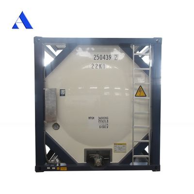 IMDG T4 Material de aço padrão 20ft ISO Tanque de combustível Container 26000L Capacidade para transporte seguro de diesel e gasolina