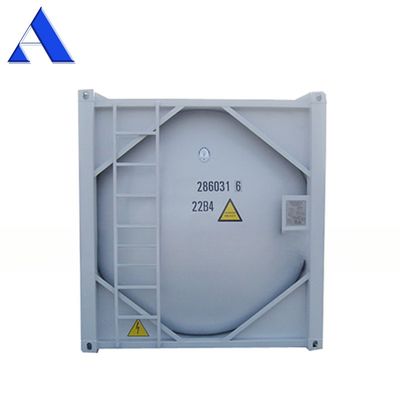 SPA-H Material do quadro 20ft Cimento a granel ISO Trailer Tanque de transporte Container Q345B Aço Vaso de pressão de aço inoxidável