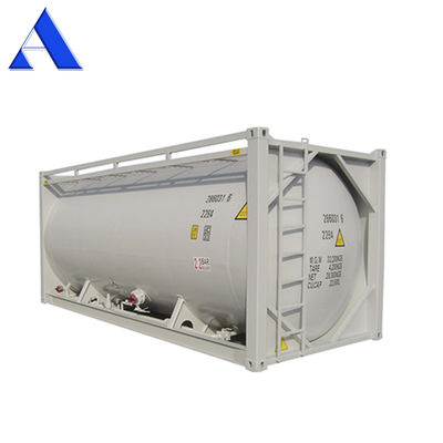 SPA-H Material do quadro 20ft Cimento a granel ISO Trailer Tanque de transporte Container Q345B Aço Vaso de pressão de aço inoxidável
