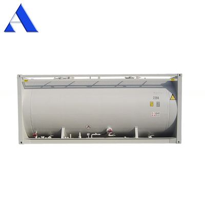SPA-H Material do quadro 20ft Cimento a granel ISO Trailer Tanque de transporte Container Q345B Aço Vaso de pressão de aço inoxidável