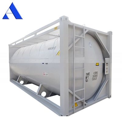SPA-H Material do quadro 20ft Cimento a granel ISO Trailer Tanque de transporte Container Q345B Aço Vaso de pressão de aço inoxidável