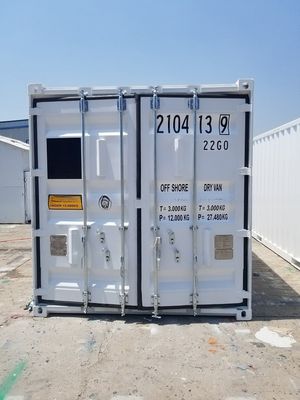 Container offshore de 20 pés DNV 2.7-1 Padrão 6m de perfuração de petróleo Caixa fechada 20 pés de comprimento de aço Sling opcional