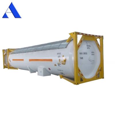 Container de tanque de gás ISO de 40 pés 52.5 CBM UN T50 para GLP liquefeito comprimido Clorina Amônia Container ISO de alta capacidade