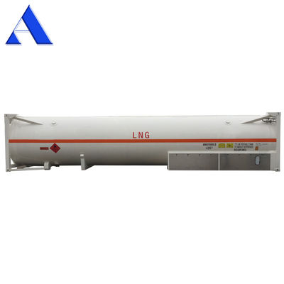 45 m3 ISO UN T75 Tanque criogénico de 40 pés para GNL Líquido Oxigénio Dióxido de Carbono LIN LOX LAR BV CSC Certificado 18Bar