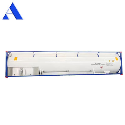 45 m3 ISO UN T75 Tanque criogénico de 40 pés para GNL Líquido Oxigénio Dióxido de Carbono LIN LOX LAR BV CSC Certificado 18Bar