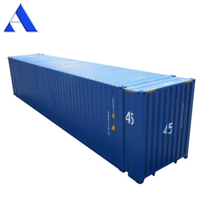 Container de embarque de 45 pés de comprimento de cubo alto Construção de aço pesado