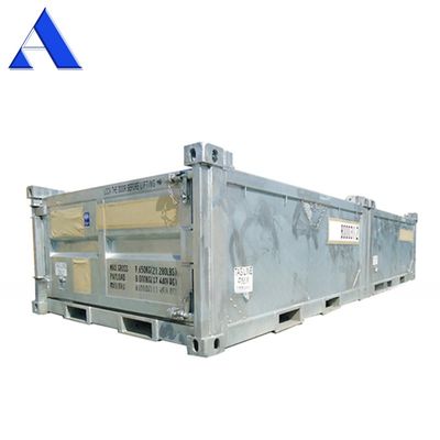 10 pés DNV 2.7-1 Cestas de carga offshore padrão de meia altura Container de aço seco aberto superior de 3 metros de comprimento opcional de meia altura