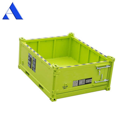10 pés DNV 2.7-1 Cestas de carga offshore padrão de meia altura Container de aço seco aberto superior de 3 metros de comprimento opcional de meia altura