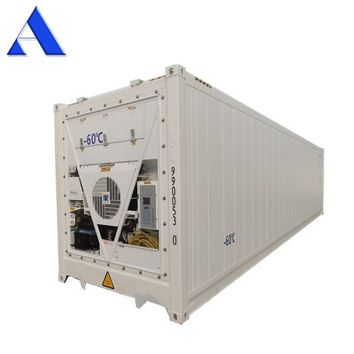 40ft Reefer Deep Blast Feezer Containers Polyurethane Isolado Refrigerador Thermo King para 60 graus de armazenamento de atum fresco