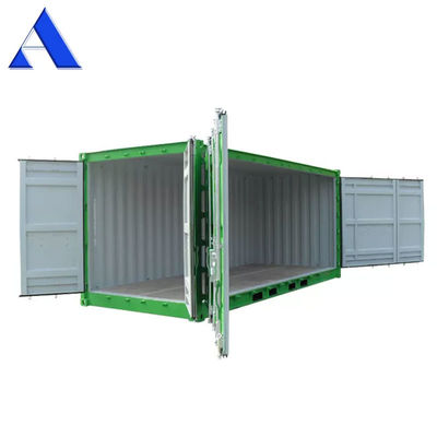 Acesso do lado esquerdo ou direito Container lateral aberto de 20 pés com dimensões externas de 6058 x 2438 x 2591 mm e grande abertura da porta