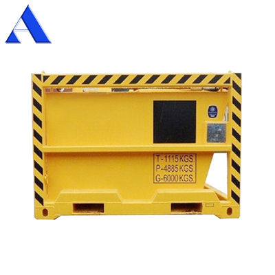 3.6 CBM DNV 2.7-1 Container de caixa fechada padrão Corten-A Saltos de lama offshore / Saltos de lixo para perfuração de corte