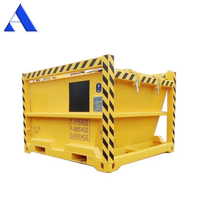 3.6 CBM DNV 2.7-1 Container de caixa fechada padrão Corten-A Saltos de lama offshore / Saltos de lixo para perfuração de corte