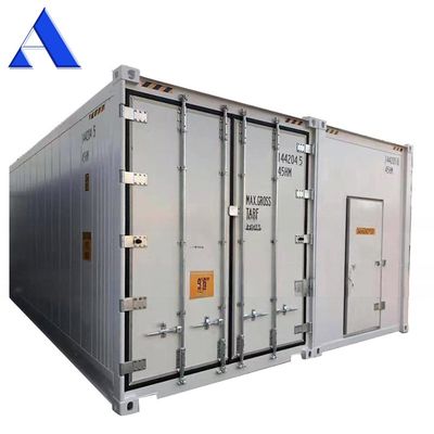 40ft Edifício Reefer Container 40HQ Cold Room Storage Certificado CSC aço e piso plano