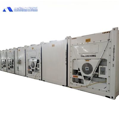40ft Edifício Reefer Container 40HQ Cold Room Storage Certificado CSC aço e piso plano