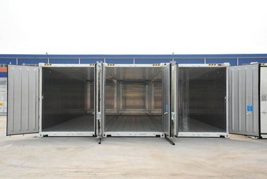 40ft Edifício Reefer Container 40HQ Cold Room Storage Certificado CSC aço e piso plano