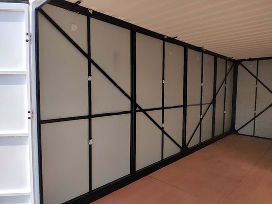 Galvanizado 3m 4m 6m 20ft Flat Pack Mobile Storage Portátil Plegavel Self Storage Container para eficiência de espaço