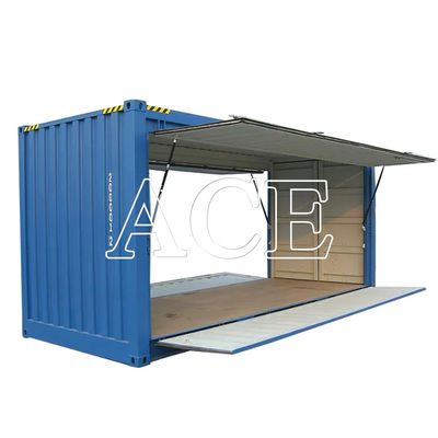 20ft porta lateral de aço recipiente seco ABS ventilação coberta Swing duplo cubos altos de transporte de contêineres com abertura de 20 pés