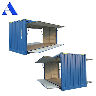 20ft porta lateral de aço recipiente seco ABS ventilação coberta Swing duplo cubos altos de transporte de contêineres com abertura de 20 pés