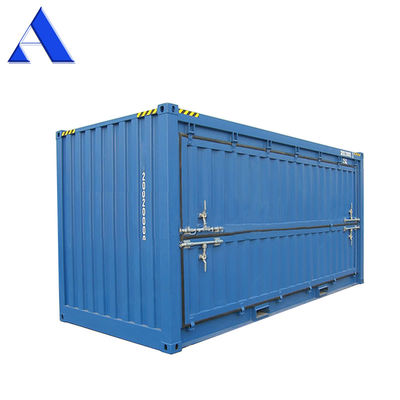20ft porta lateral de aço recipiente seco ABS ventilação coberta Swing duplo cubos altos de transporte de contêineres com abertura de 20 pés