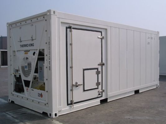 Carrier Cooler 20ft Reefer Container com porta lateral de alumínio fundo Thermo King congelador refrigerado