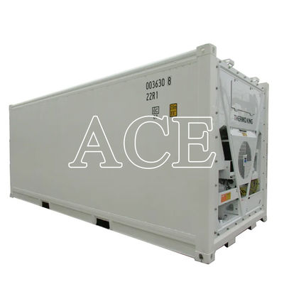 Dimensões internas l x W x H mm 5456 x 2290 x 2276 mm 6m Longoura 28cbm 20ft Refrigerado Reefer Container Armazenamento de sala fria