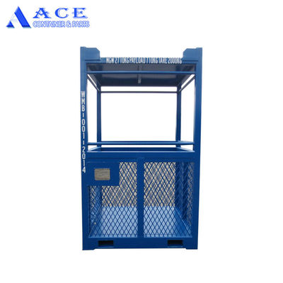 45C Ângulo de elevação 3CBM DNV 2.7-1 Container seco de aço Basquetebol de transferência pessoal offshore com certificados CSC e BV