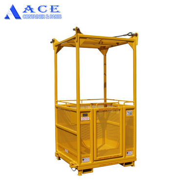 45C Ângulo de elevação 3CBM DNV 2.7-1 Container seco de aço Basquetebol de transferência pessoal offshore com certificados CSC e BV