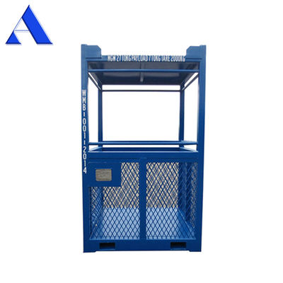 45C Ângulo de elevação 3CBM DNV 2.7-1 Container seco de aço Basquetebol de transferência pessoal offshore com certificados CSC e BV