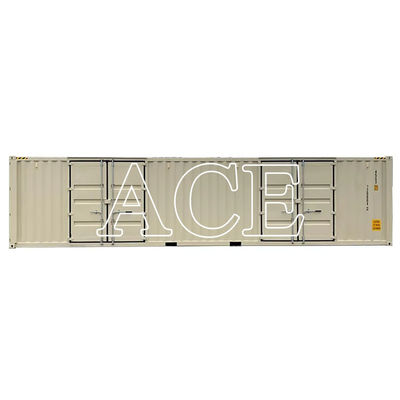 Contêiner de transporte de lado aberto de 40 pés de altura com 12192 x 2438 x 2896 mm Dimensões externas e características personalizáveis