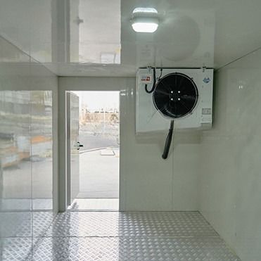 R134a/R404A Refrigerante 12m comprimento 60 cbm 40ft Refrigerado Reefer Container Armazenamento de sala fria Alumínio durável T-Bar piso