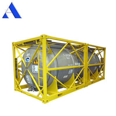16000L DNV 2.7-1 Padrão 20ft Frame UN T11 Tote de aço inoxidável Container de tanque offshore para transporte internacional