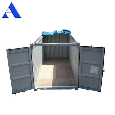 Container de transporte de 20 pés com material de aço e dimensões internas de 5898x2352x2393 mm