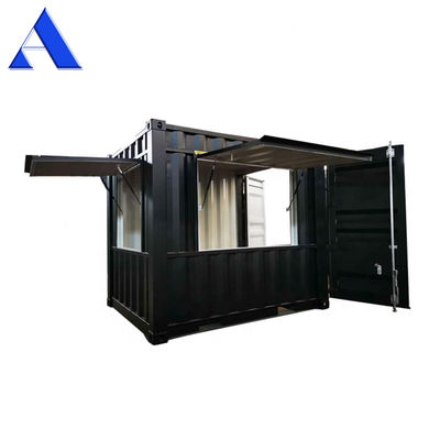 Quiosque 10ft Container de Envio Loja de Café Bar Móvel feito sob medida Loja de Café com piso de compensado