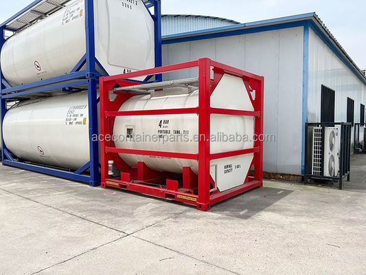 10ft DNV 2.7-1 Container de quadro padrão Tanque offshore certificado Dimensões internas l x W x H mm 7,6 a 8,2 cbm