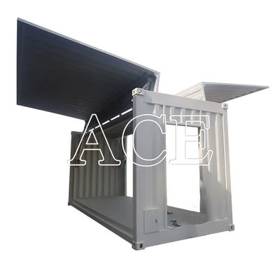 SPA-H Corten-A 20ft Electric Hydraulic Wing Flying Opening Dry Shipping Container Porta lateral com design aberto lateral
