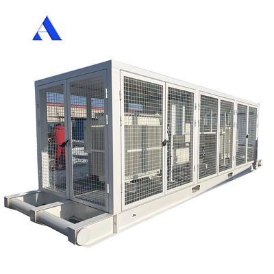 5ft 6ft 8ft 9ft 10ft 45ft 48ft 53ft C5 H pintura transformador de potência piso de aço para compressor estrutura deslizamento e eficiência