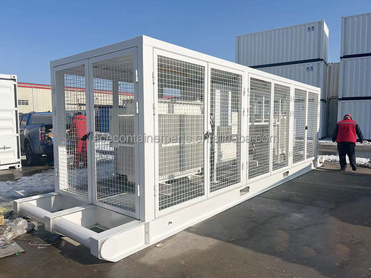 5ft 6ft 8ft 9ft 10ft 45ft 48ft 53ft C5 H pintura transformador de potência piso de aço para compressor estrutura deslizamento e eficiência