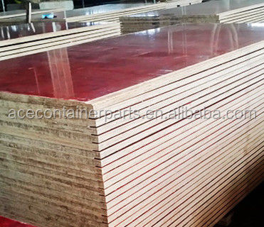 Pavimentos para contêineres de transporte marítimo 28 mm Placas de piso de madeira de bambu com cola WBP e material ecológico