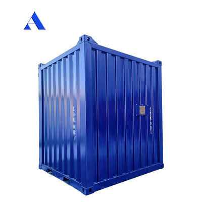 ISO 10855 Container de caixa de armazenamento mini de 8 pés com dimensões externas de 2438 x 2438 x 2896 mm e carga útil de 8100 kg