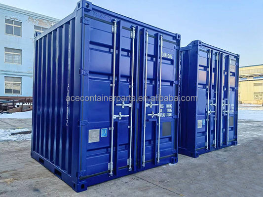 ISO 10855 Container de caixa de armazenamento mini de 8 pés com dimensões externas de 2438 x 2438 x 2896 mm e carga útil de 8100 kg