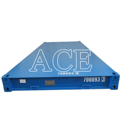 20ft Heavy-Duty Steel Floor Container de transporte 6058 x 2438 x 323.8mm Dimensões internas 20 pés plataforma de contêiner seco