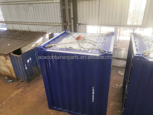 ISO 10855 Container de caixa de armazenamento mini de 8 pés com dimensões externas de 2438 x 2438 x 2896 mm e carga útil de 8100 kg