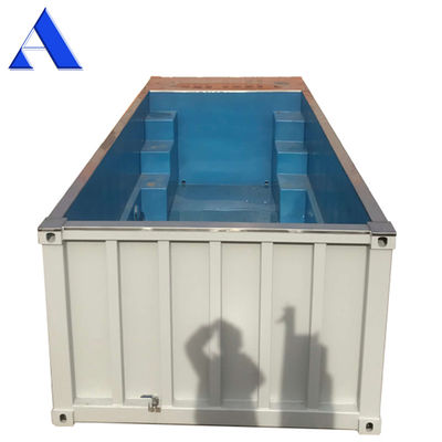 Piscina exterior de 20ft 30ft 40ft Container de transporte com filtragem incluída e cor personalizada