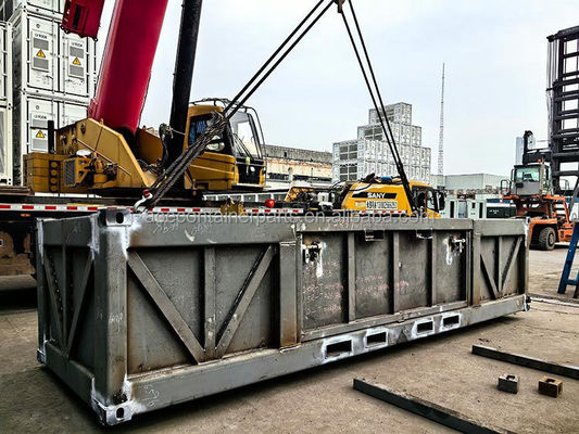 DNV 2.7-1 / ISO 10855 Padrão 6.6m Cesto de Carga Offshore com 4 pernas Feito de aço corten e certificado pela BV